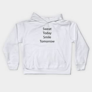 Fitness Quote 12 Kids Hoodie